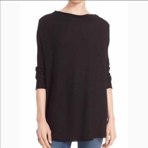 Free People “lover ribbed sweater” M - black